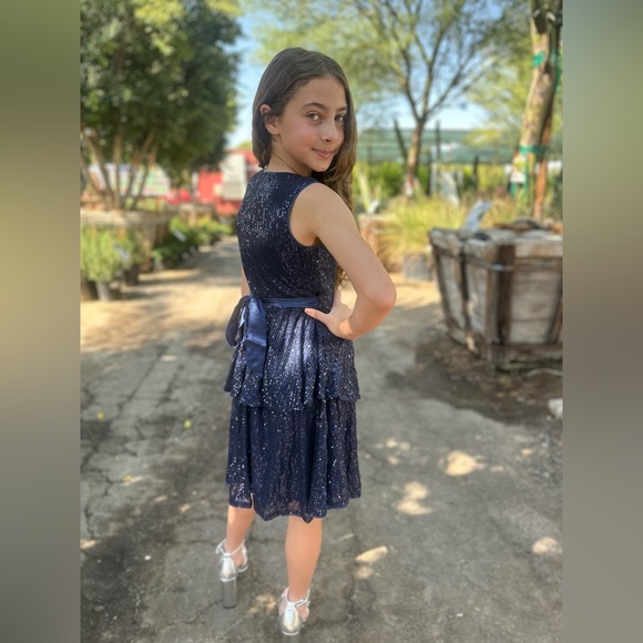 Blue Sequin Dress 💙 - Picture 3 of 4